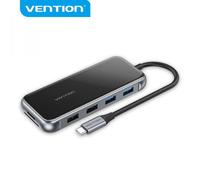 Vention TFGHB replicatore di porte e docking station per laptop Cablato USB 3.2 Gen 1 (3.1 Gen 1) Type-C Grigio Argento NEW