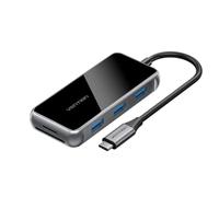 Vention TFMHB replicatore di porte e docking station per laptop Cablato USB 3.2 Gen 1 (3.1 Gen 1) Type-C Nero, Argento