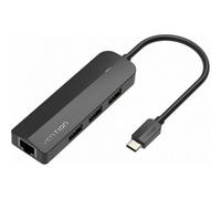 Vention TGOBB Dock USB-C 3xUSB 2.0 RJ45 Micro-B 100Mbps 0,15m Nero
