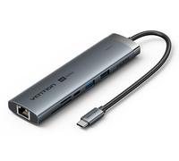 Vention Cable Hub 9 porte TGVHB – USB-C 3.2 5Gbps, HDMI 4K 60Hz, RJ45, lettore schede, 100W