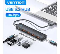 Vention USB 3.2 Gen2 HUB 5 porte Splitter 10 Gbps USB A Tipo C HUB Adattatore multiporta per MacBook iPad Laptop Espansione PC Desktop