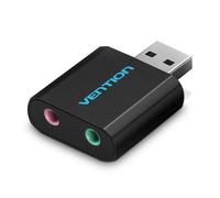 Vention VAB-S17-B Scheda audio USB 2.1 a 16 bit con riduzione del rumore, nera