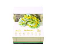 Ventisei calendario settimanale luminoso a LED verde in carta speciale aereo con luce morbida per ponte telelavoro calendario decorativo