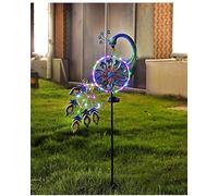Vento All'aperto Per Iarda E Giardino Sculture Vento & Pollice Vento Con Solar Powered Luce di Colore Per Yard Giardino Backyard 061303