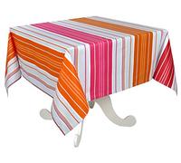 Vento del Sud Tovaglia 160ecbarbeb enduction Acrilico/Trattamento Antimacchia/Cotone, Cotone, Rose, 160 x 160 cm