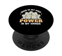 Vento Tra I Capelli Potere Nelle Mani Energia Eolica PopSockets PopGrip Adesivo