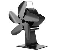 Ventola a 5 pale per stufa a legna per stufa a legna, caminetto, ecologica ed efficiente, per stufe a gas/pellet/legna/legna