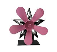 Ventola a 5 pale Sostituzione della ventola della stufa in lega di alluminio Accessori per il risparmio di carburante Sostituzione della ventola della stufa a legna a basso consumo Alimentato a caldo