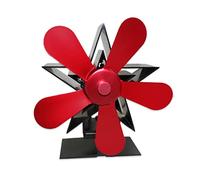 Ventola a 5 pale Sostituzione della ventola della stufa in lega di alluminio Accessori per il risparmio di carburante Sostituzione della ventola della stufa a legna a basso consumo Alimentato a caldo