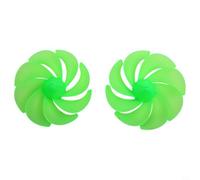 Ventola a 8 foglie con foro rotondo da 2 mm per generatore eolico a turbina eolica a corrente continua, in plastica PP verde, accessori per energia eolica per progetti fai da te ed esperimenti