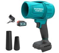 Ventola a batteria, potente ventilatore manuale con batterie da 18 V, 5500 mAh, ventilatore a mano senza fili, soffiatore portatile per la rimozione di foglie, polvere e neve (set di ventole a