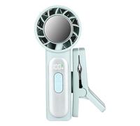 Ventola A Clip: Display LED Regolabile Portatile | Raffreddamento Elettrico Per Cintura Passeggino Scrivania Estate All'aperto Campeggio Spiaggia Viaggi USB Ricaricabile Personale A Mani Libere