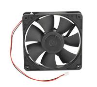 Ventola a doppia sfera a sfera 12 V Glower di scarico assiale ad alte prestazioni con lama addensata per omaggio a fiamma ABS 92,1 cfm Volume d'aria per ventilazione di taglio 3D