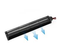 Ventola a Flusso Incrociato con Motore Brushless Impermeabile Nera | Motore interamente in filo di rame, ventilazione a flusso incrociato, piccolo ventilatore adatto a varie occasioni(50350,24V)