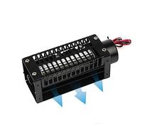 Ventola a Flusso Incrociato con Motore Brushless Impermeabile Nera | Motore interamente in filo di rame, ventilazione a flusso incrociato, piccolo ventilatore adatto a varie occasioni(30090,12V)