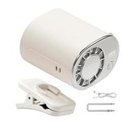Ventola a Pinza Piccola - Dispositivo Estivo con Display LED e Rotazione | Ventilatore Ricaricabile con Fissaggio a Clip - per Uso in Viaggio, Campeggio, Festival Musicali, Trasporti Pubblici e Giardi