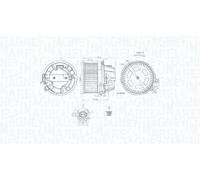 MAGNETI MARELLI 069412240010 Elettromotore ventola abitacolo