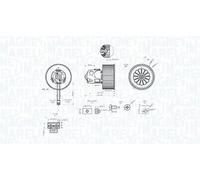 Ventola abitacolo 069412344010 MAGNETI MARELLI per BMW ROLLS-ROYCE