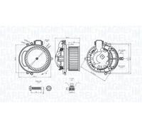 Ventola abitacolo 069412722010 MAGNETI MARELLI per BMW 1 3 3 Touring 2 Coupé