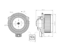 Ventola abitacolo 34267 NRF per HONDA JAZZ III