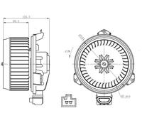 NRF 34268 Ventilatore abitacolo per DAIHATSU,SUBARU,TOYOTA