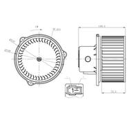 Ventola abitacolo 34275 NRF per HYUNDAI SANTA FÉ I TRAJET HIGHWAY VAN