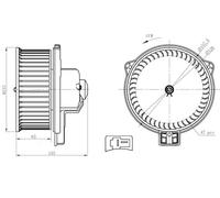 Ventola abitacolo 34291 NRF per TOYOTA LAND CRUISER 90