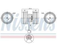 Nissens Ventilatore abitacolo 87238 per Audi A8 D3