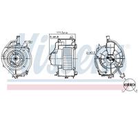 Nissens Ventilatore abitacolo 87478 per Audi A6 C6 Avant e Allroad C6