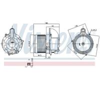 NISSENS 87523 Ventilatore abitacolo