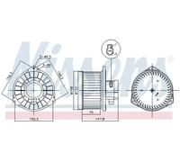 Ventilatore interno NISSENS 87531