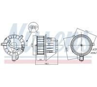 Nissens Ventilatore abitacolo 87546 per VW, SEAT, SKODA – compatibile Taigo 2021-2024