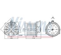 NISSENS 87549 Ventilatore abitacolo