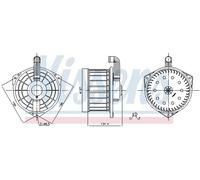 Ventola abitacolo 87550 NISSENS per HONDA CIVIC VII Hatchback