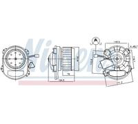 NISSENS 87551 Ventilatore abitacolo