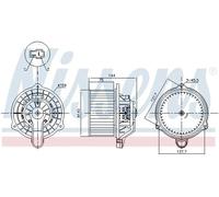 NISSENS 87568 Ventilatore abitacolo