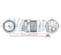 Ventola abitacolo 87591 NISSENS per DACIA RENAULT