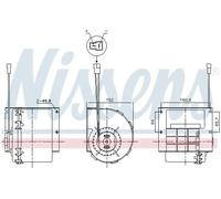 Ventola abitacolo 87613 NISSENS per MERCEDES-BENZ SPRINTER 3,5-t Autobus