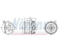NISSENS 87619 Ventilatore abitacolo