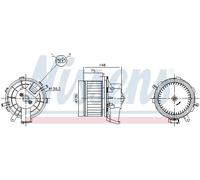 Ventola abitacolo 87622 NISSENS per PEUGEOT CITROËN OPEL