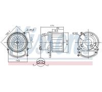 Ventola abitacolo 87635 NISSENS per RENAULT KADJAR SCÉNIC IV GRAND SCÉNIC IV