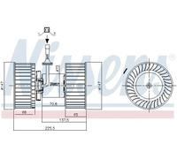 NISSENS 87640 Ventilatore abitacolo