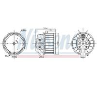 NISSENS 87646 Ventilatore abitacolo