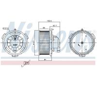 NISSENS 87650 Ventilatore abitacolo
