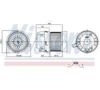 NISSENS 87677 Ventilatore abitacolo