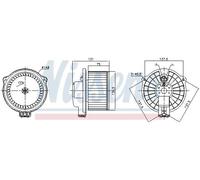 NISSENS 87717 Ventilatore abitacolo