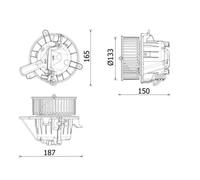 MAHLE ORIGINAL AB 325 000P Ventilatore abitacolo