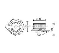 PRASCO AI8501 Elettromotore ventola abitacolo