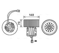 Ventilatore interno AVA COOLING BW8540