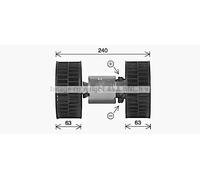 AVA COOLING SYSTEMS BW8612 Elettromotore ventola abitacolo